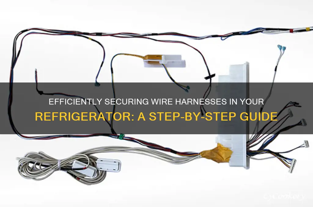 how to attach wire harnesses in refrigerator