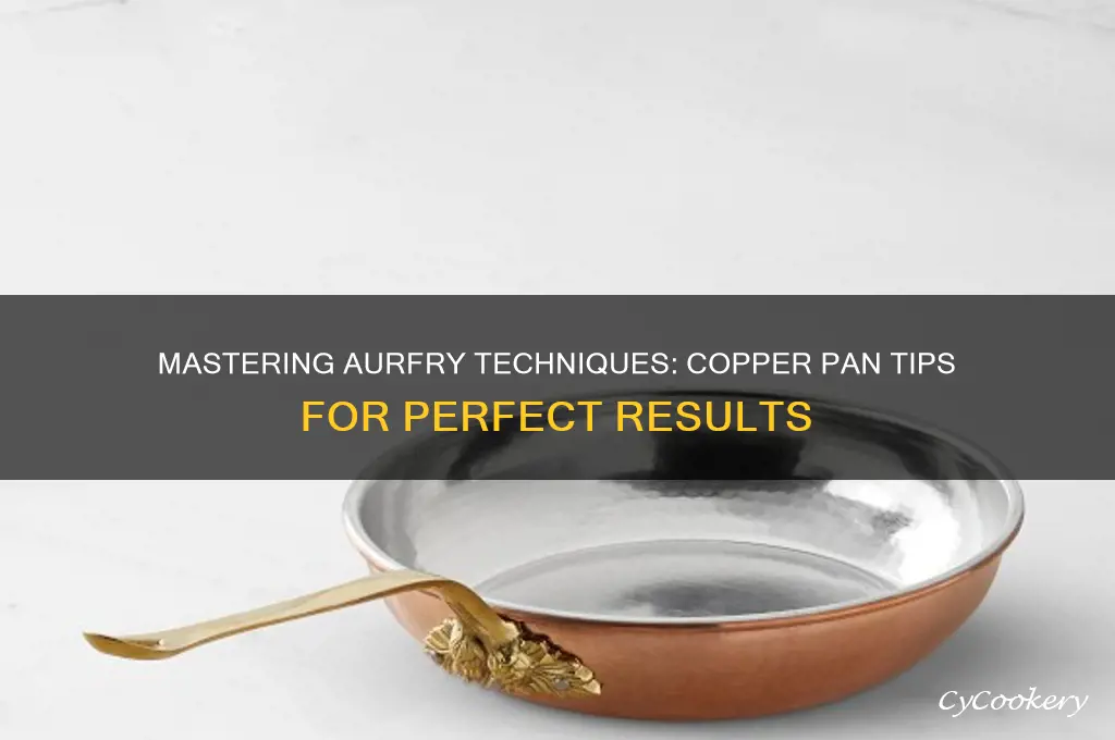 how to aurfry using copper pan