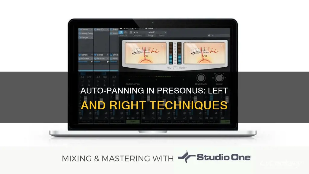 how to auto pan left and right in presonus