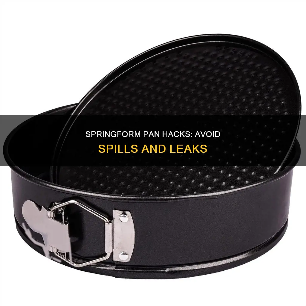how to avoid springform pan spills