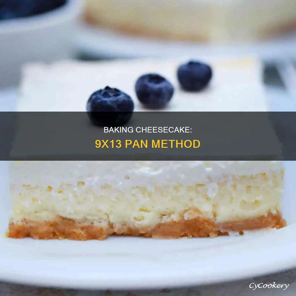 how to bake a cheesecake in a 9x13 pan