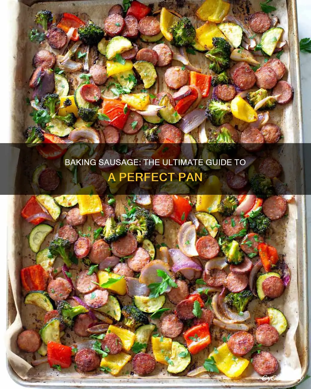 how to bake a pan of sausage