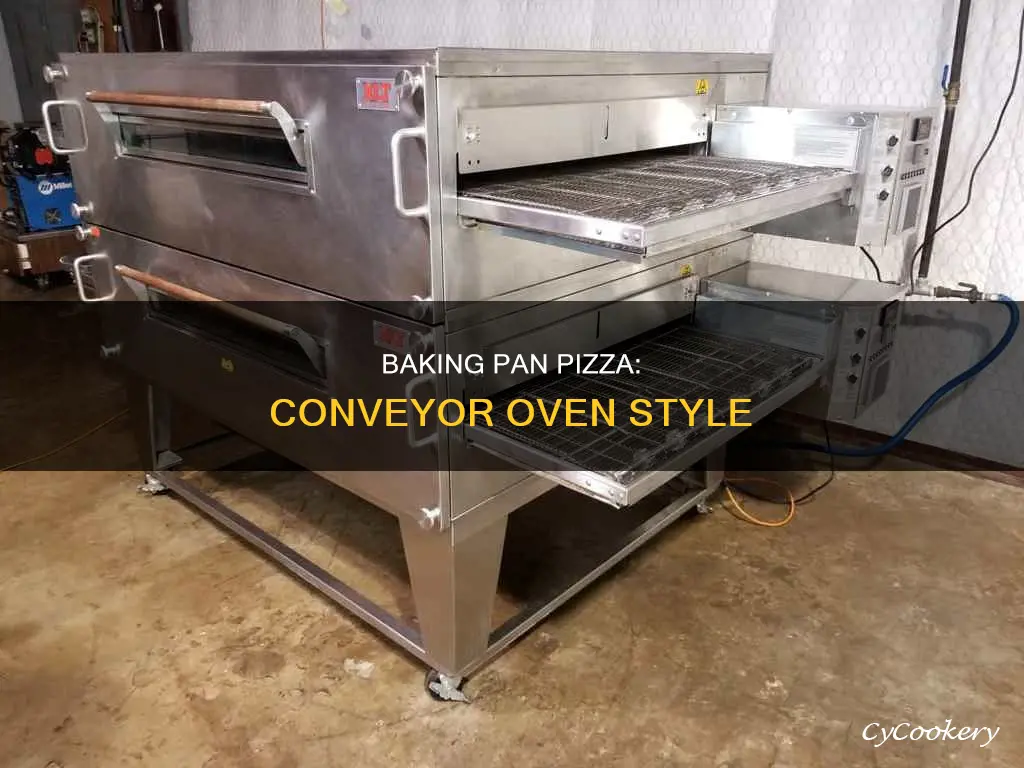 how to bake a pan pizza in a conveyor oven