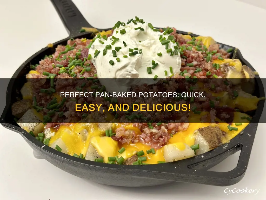 how to bake a potato in a pan