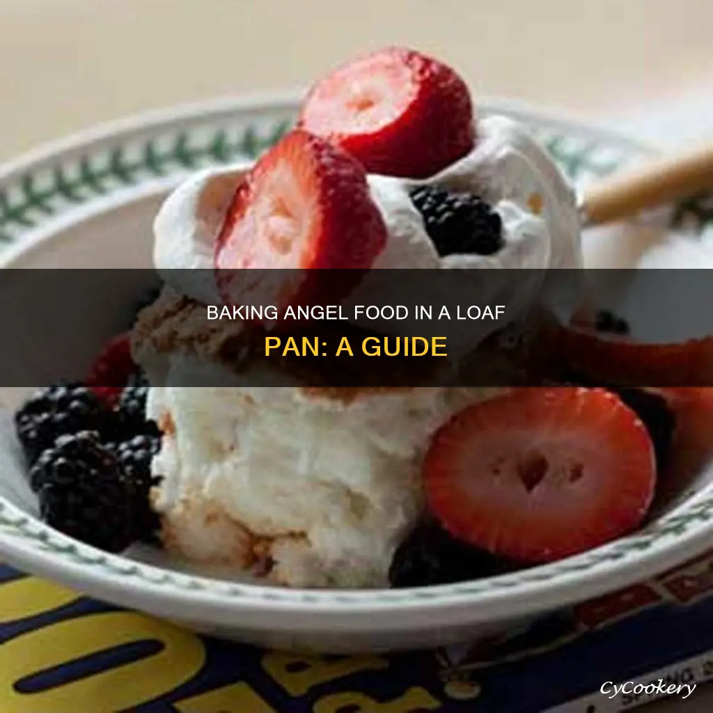 how to bake angel food in a loaf pan
