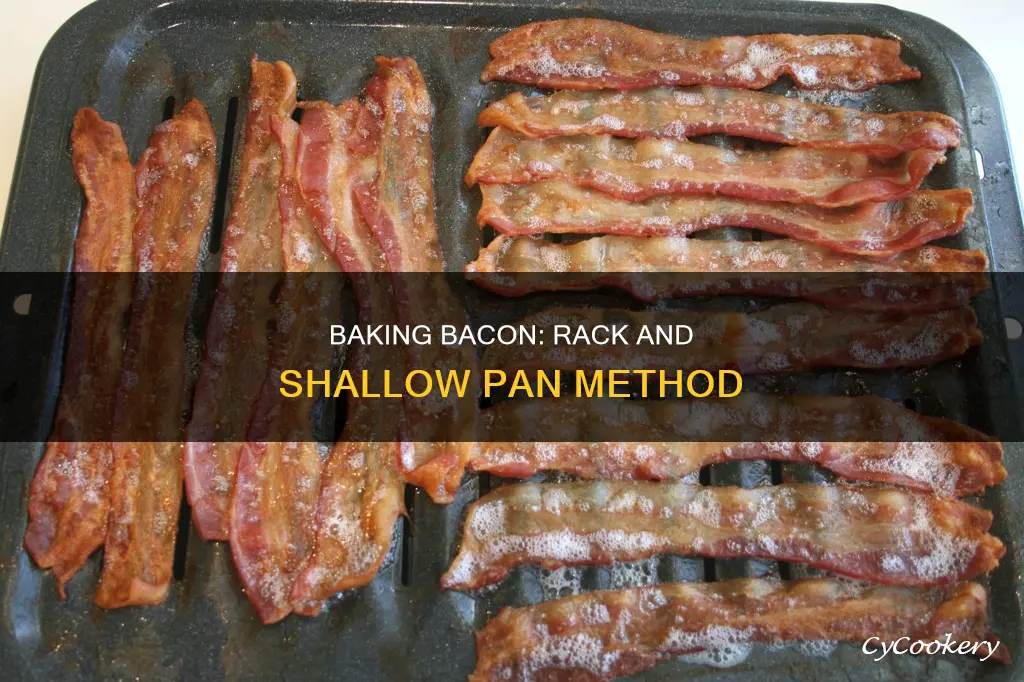 how to bake bacon on rack shallow pan