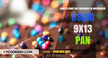 Microwave Magic: Baking Box Brownies in a 9x13 Pan