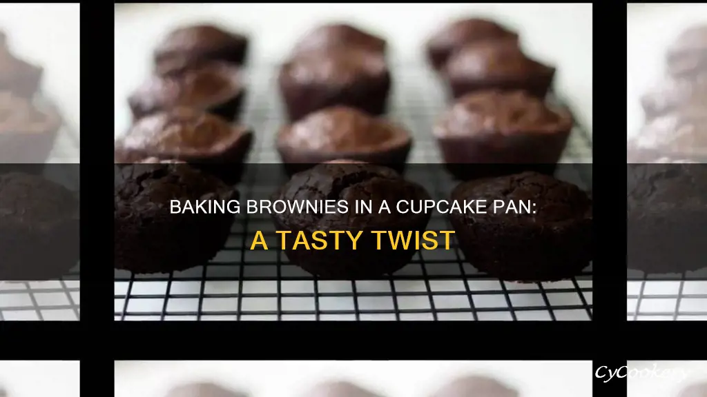 how to bake brownies in a cupcake pan