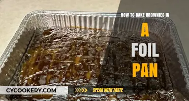 Baking Brownies: Foil Pan Method