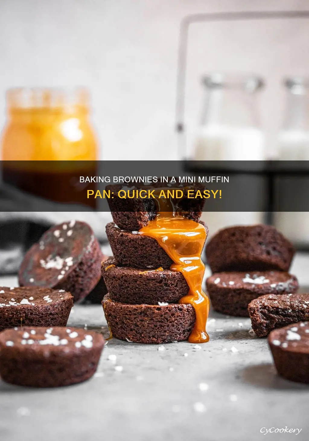 how to bake brownies in a mini muffin pan