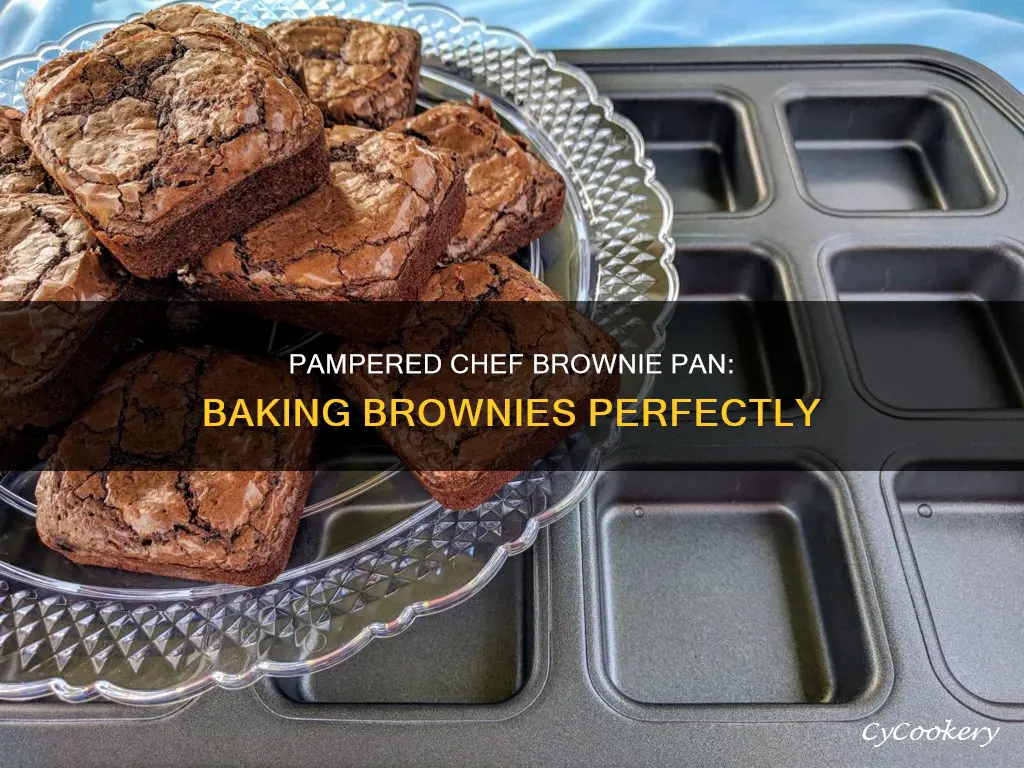 how to bake brownies in pampered chef brownie pan