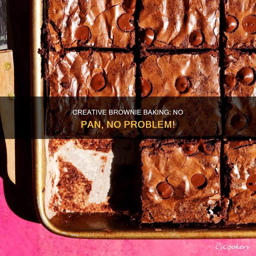how to bake brownies without a baking pan