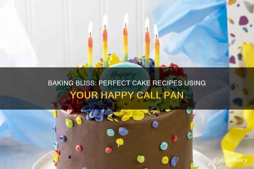 how to bake cake using happy call pan