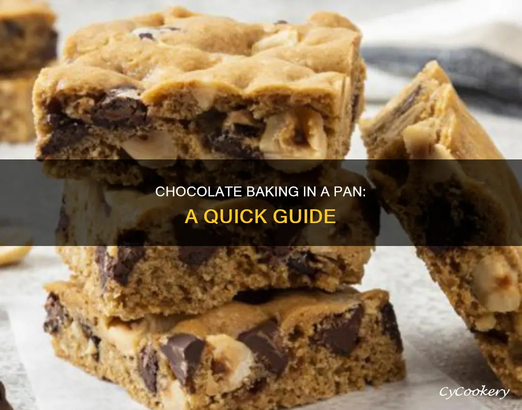 how to bake chocolate in a pan