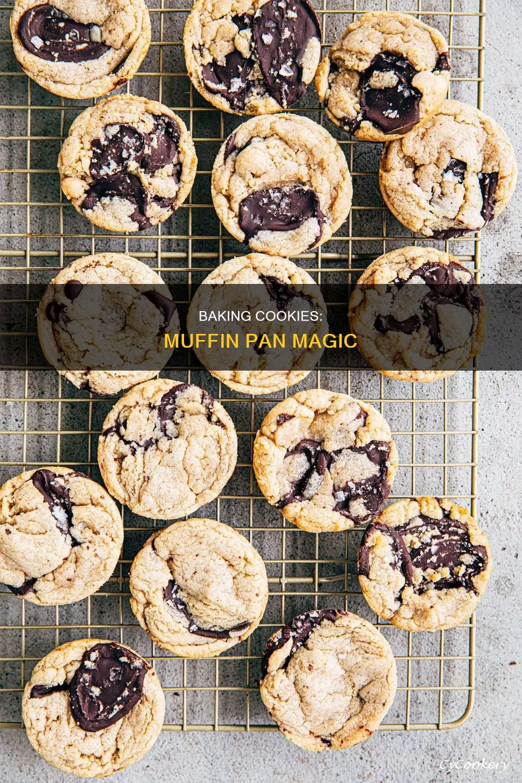 how to bake cookies in muffin pan