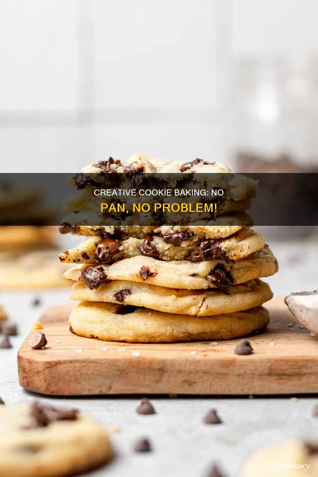 how to bake cookies without a baking pan