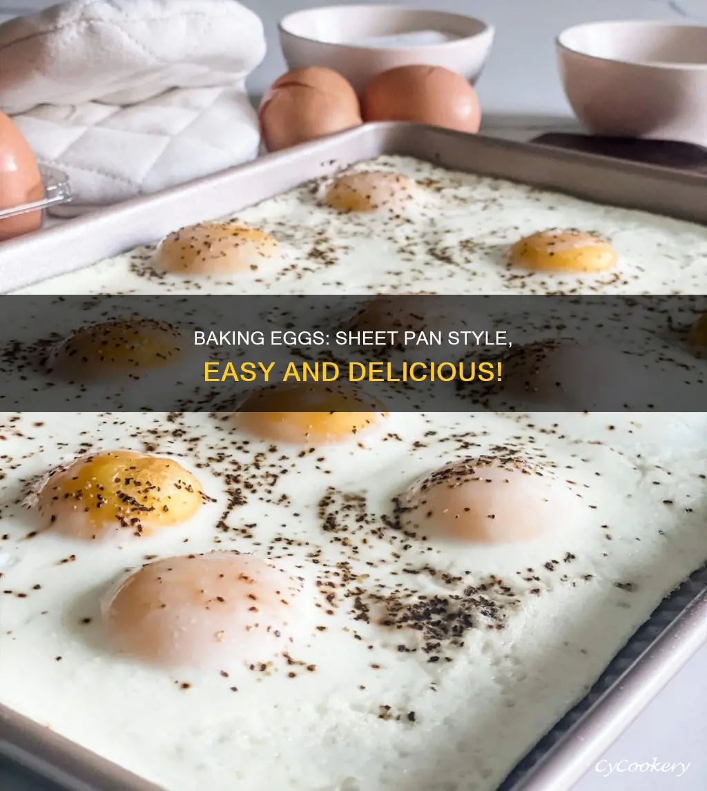 how to bake eggs on a sheet pan