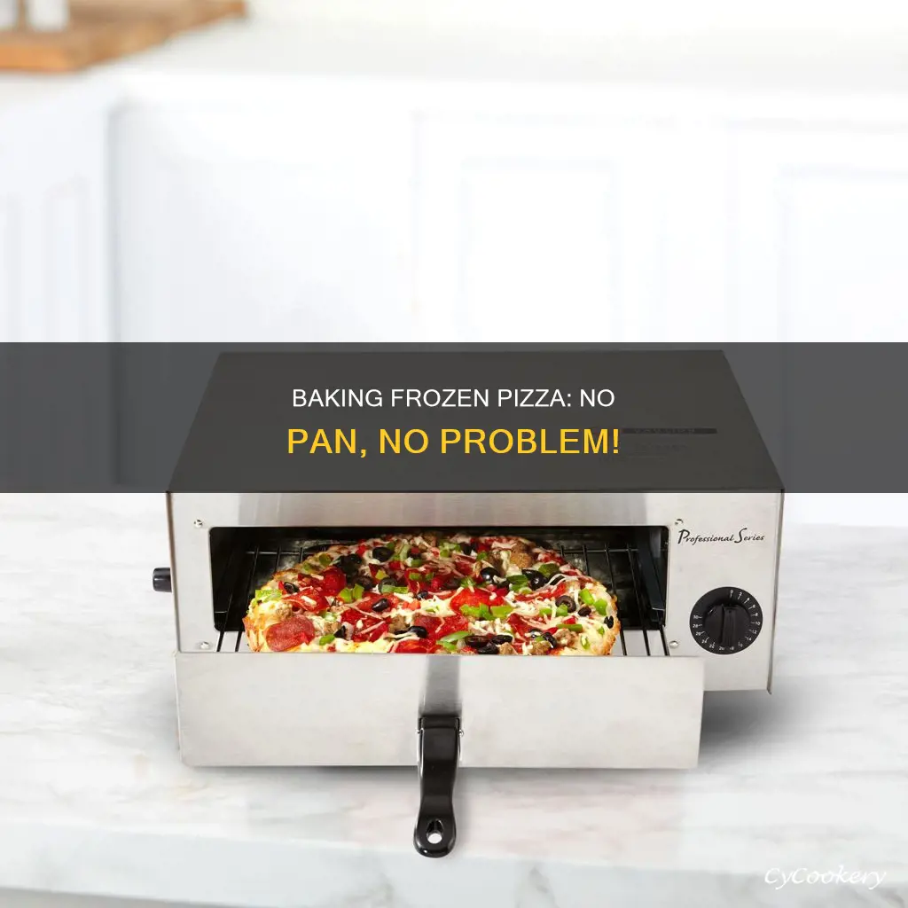 how to bake frozen pizza without pan