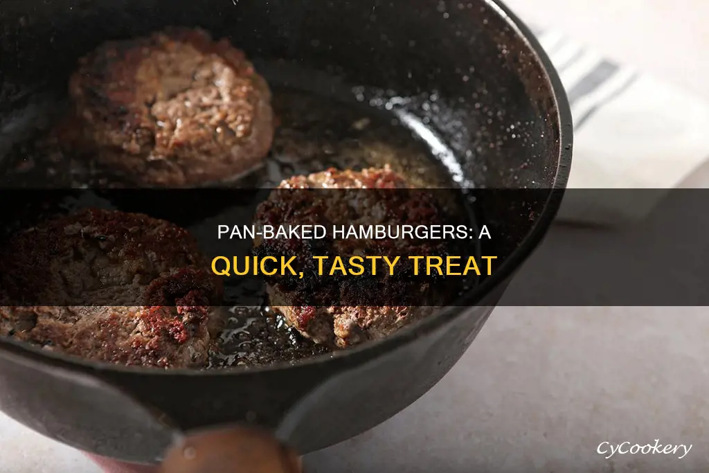 how to bake hamburgers in a pan