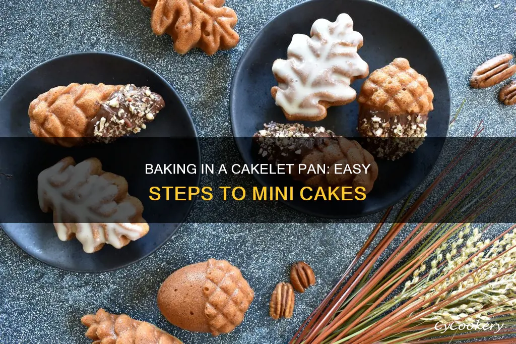 how to bake in a cakelet pan