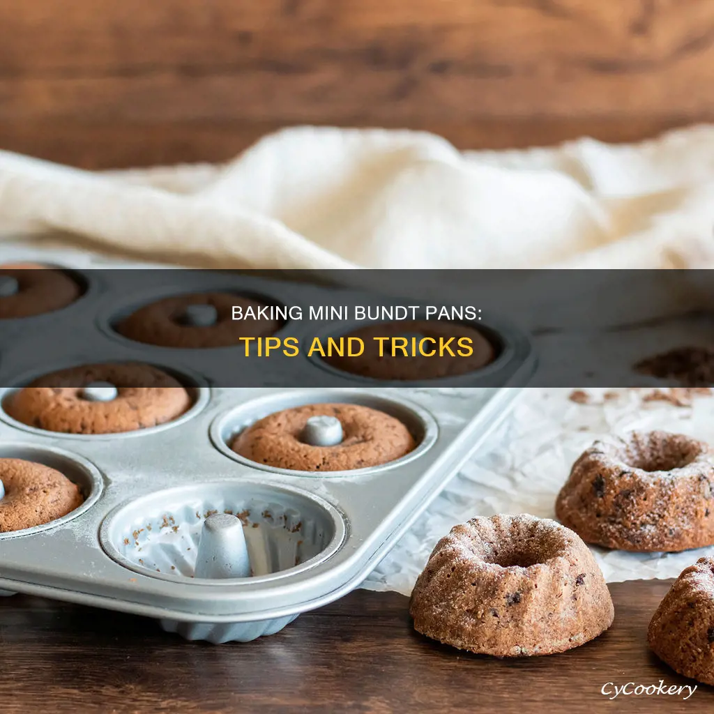how to bake in mini bundt pans