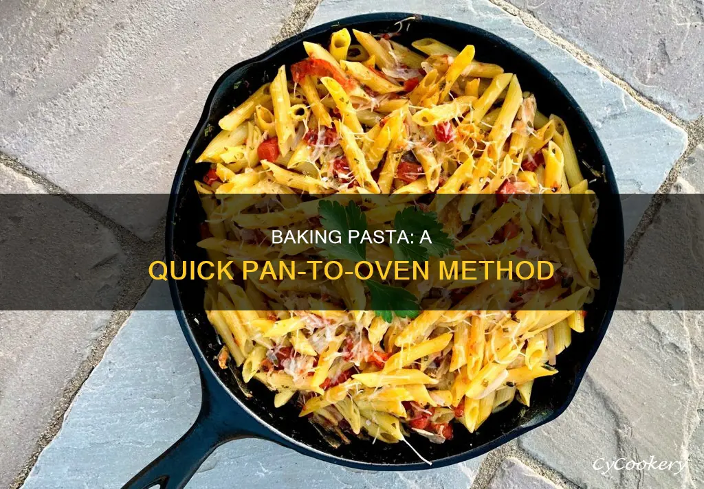 how to bake pasta in a pan
