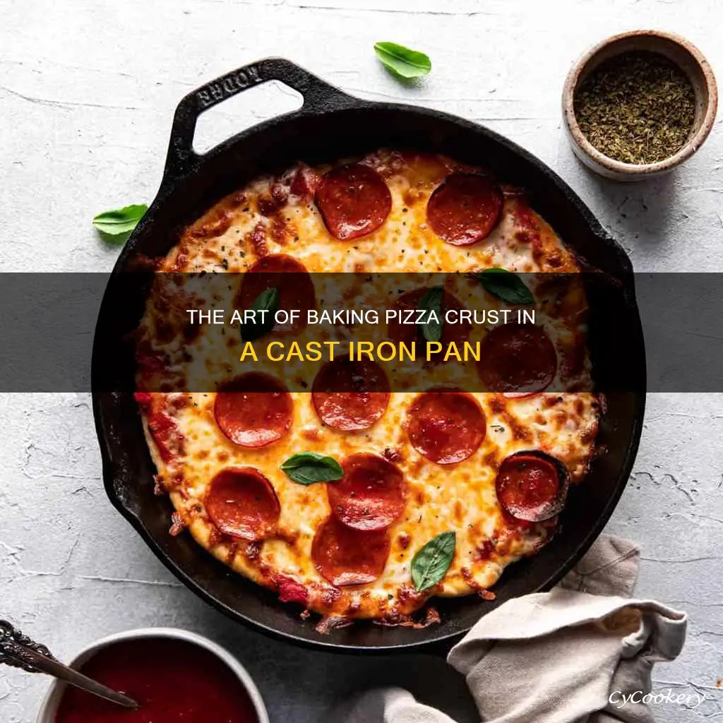 how to bake pizza crust in cast iron pan