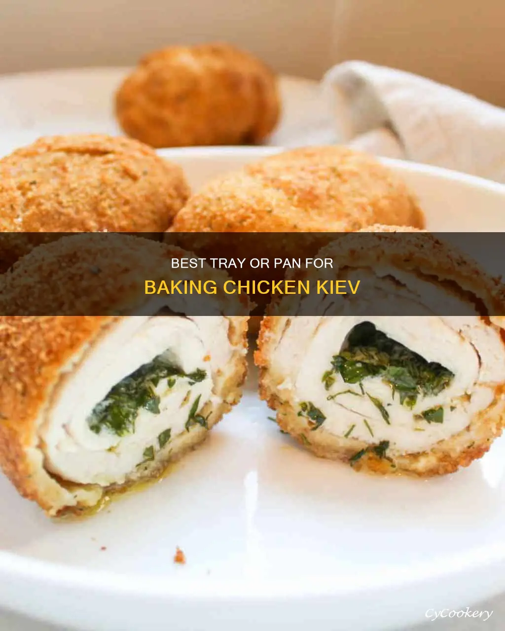 how to bake pre made chicken kiev tray or pan