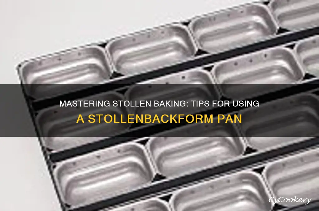 how to bake using stollenbackform pan