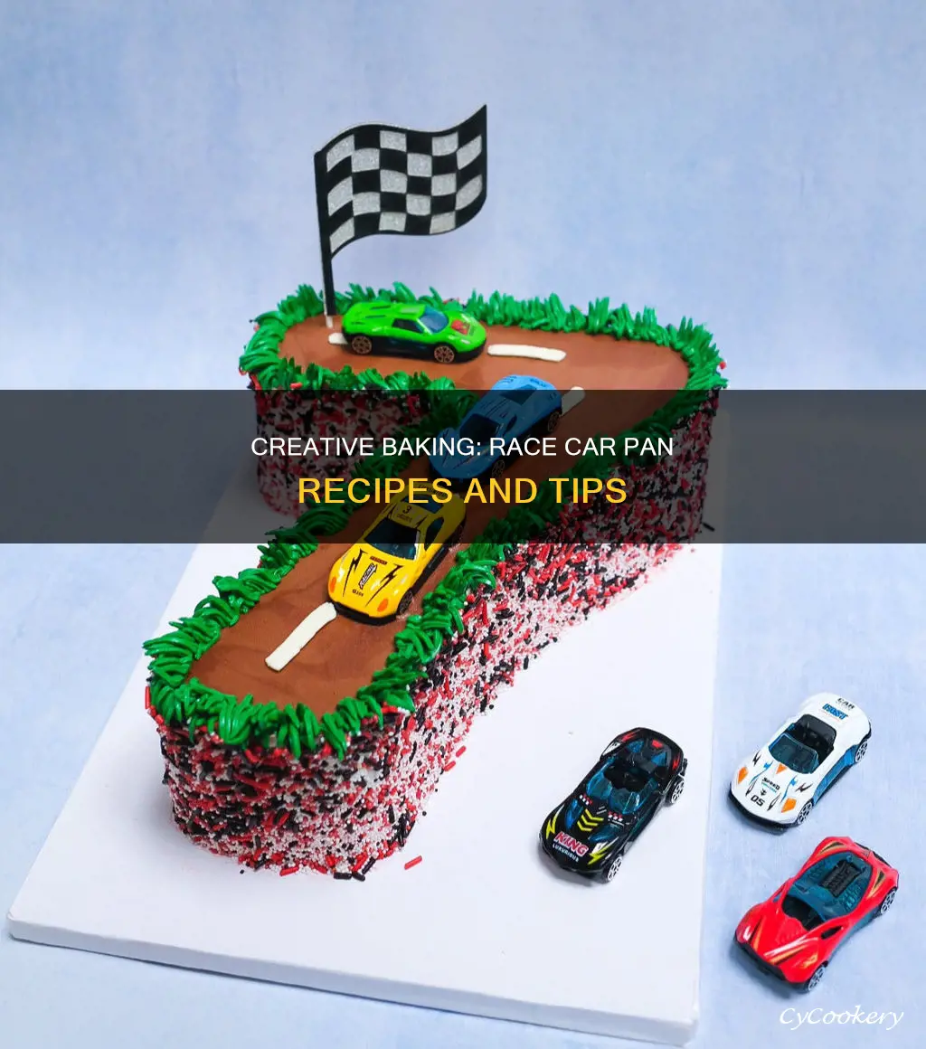 how to bake with race car pan
