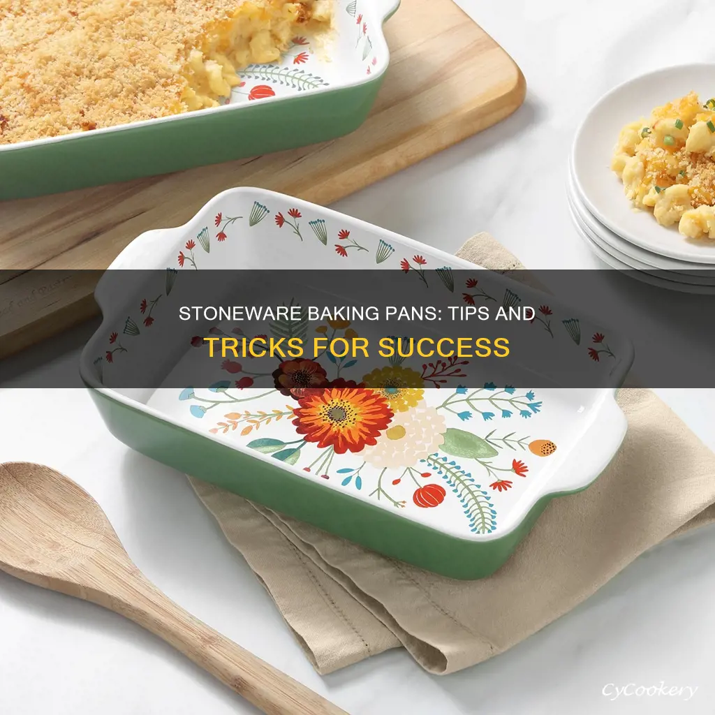 how to bake with stoneware baking pans
