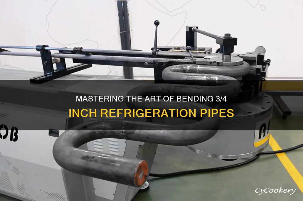 how to bent 3 4 refrigeration pipe