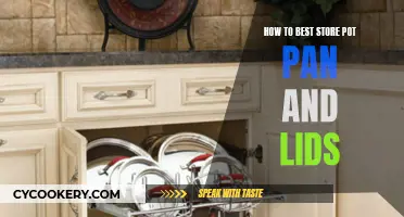 Storing Pots, Pans, and Lids Efficiently