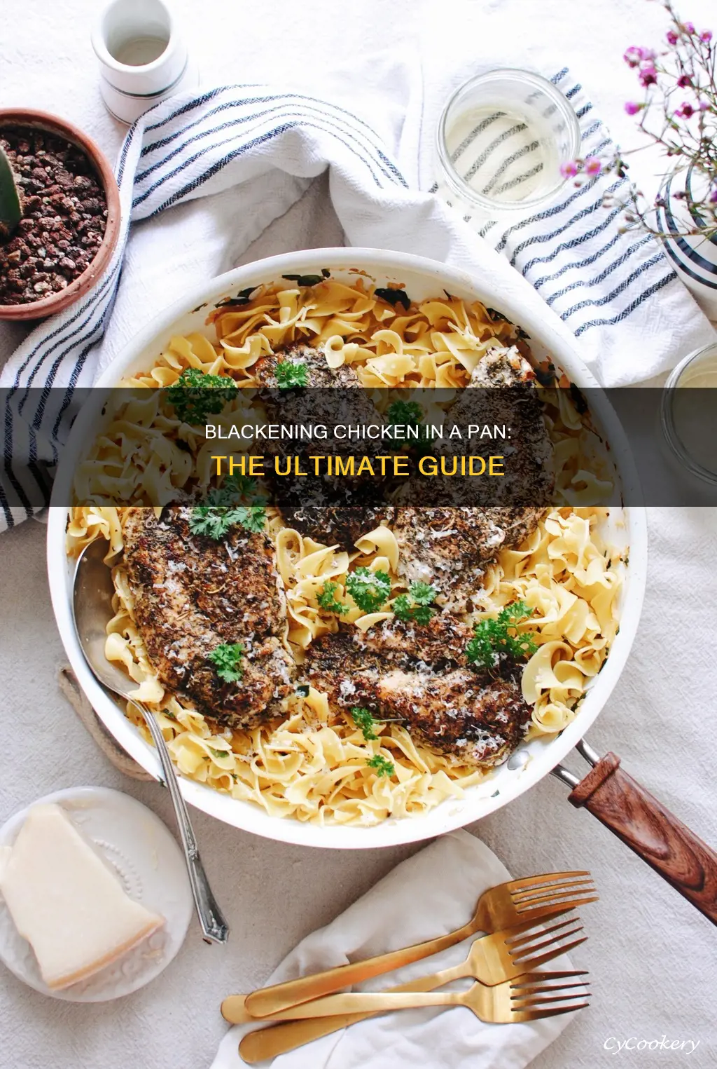 how to blacken chicken in a pan