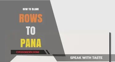 Efficiently Transform Blank Rows in Pana with Automation