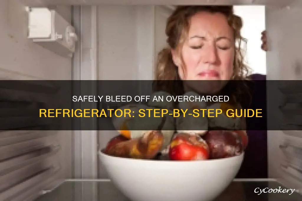 how to bleed off an overcharged refrigerator