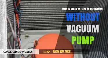 DIY Guide: Bleeding AC Refrigerant Without a Vacuum Pump