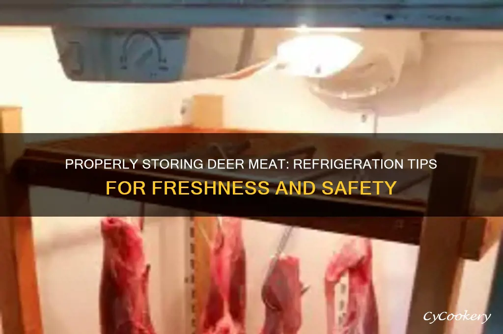 how to bleef deer in the refrigerator