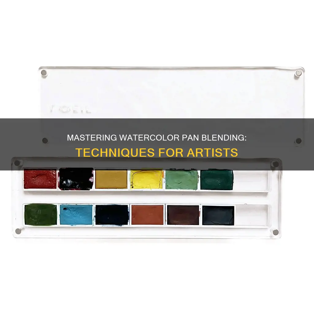 how to blend watercolor pans