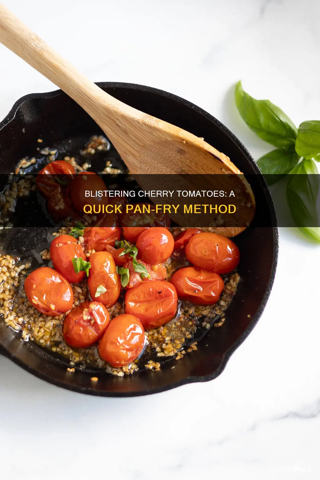how to blister cherry tomatoes in a pan