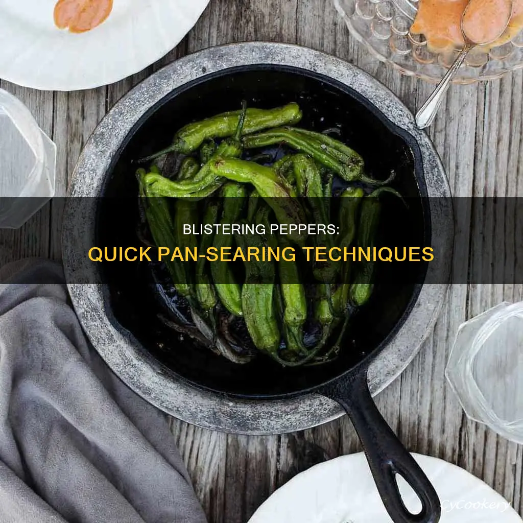 how to blister peppers in a pan