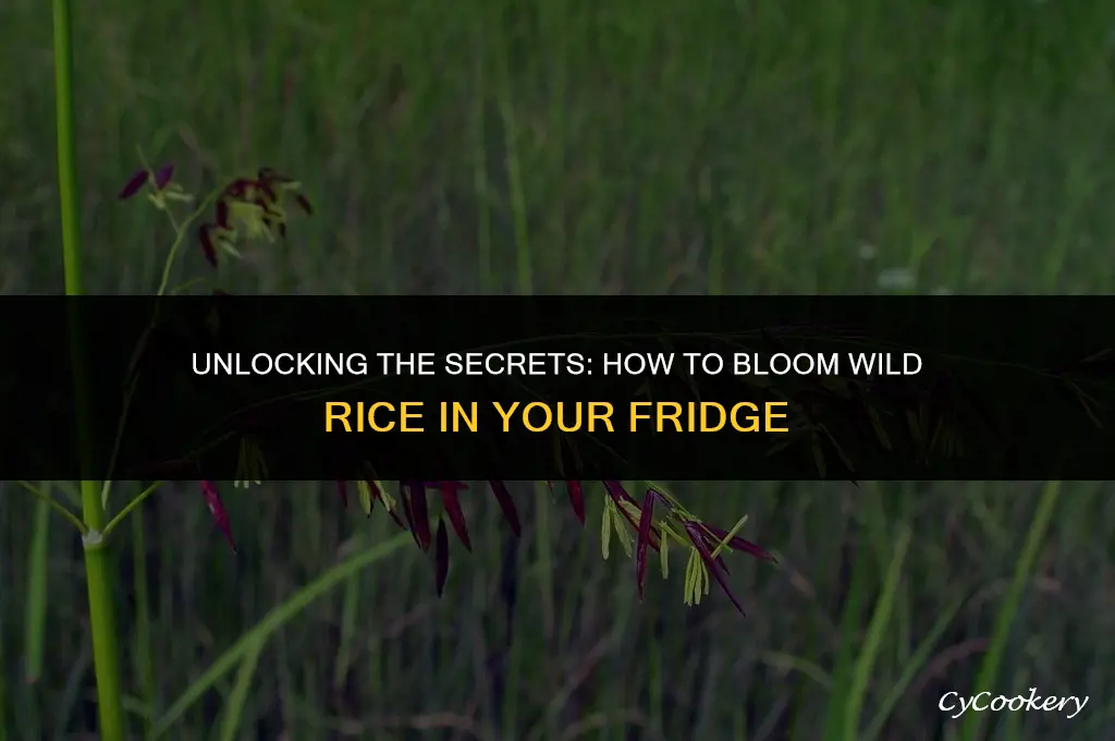 how to bloom wild rice in the refrigerator