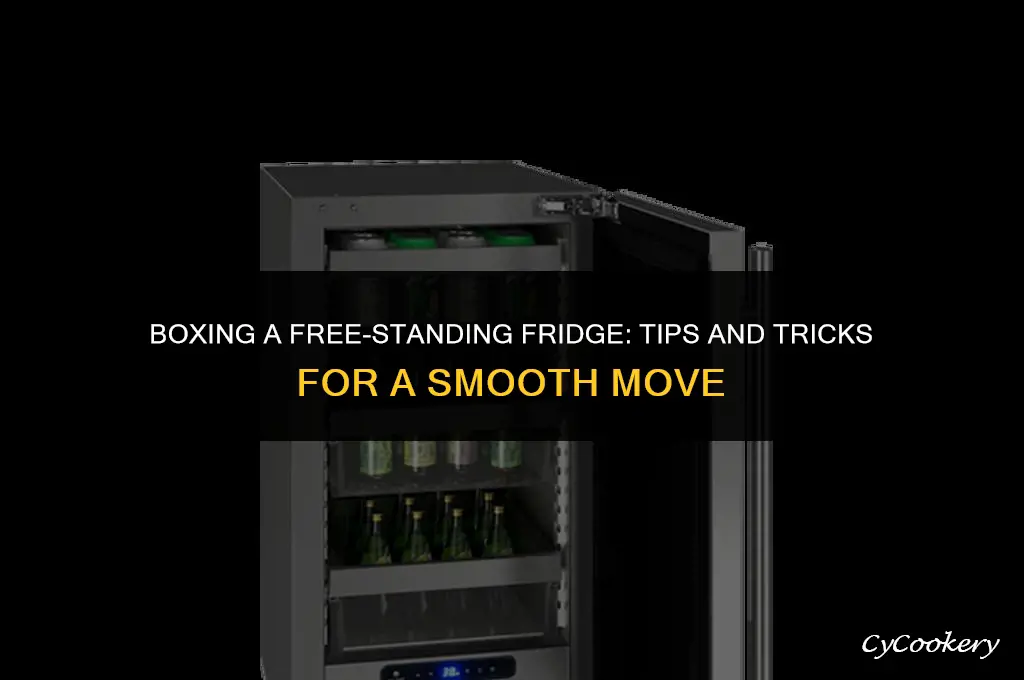 how to box in a free standing refrigerator