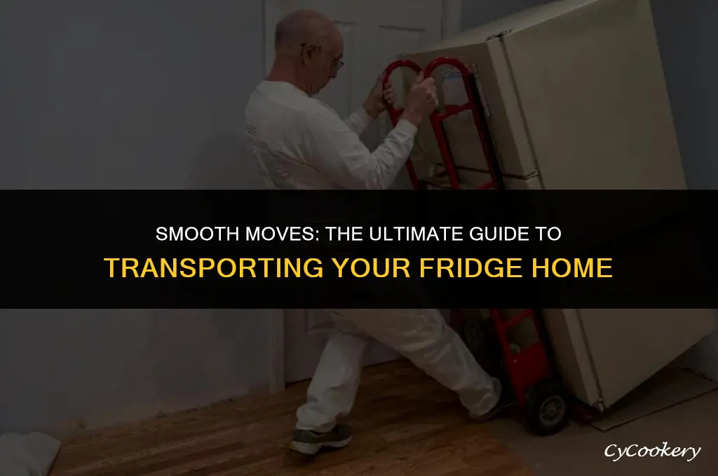 how to bring a refrigerator into a house