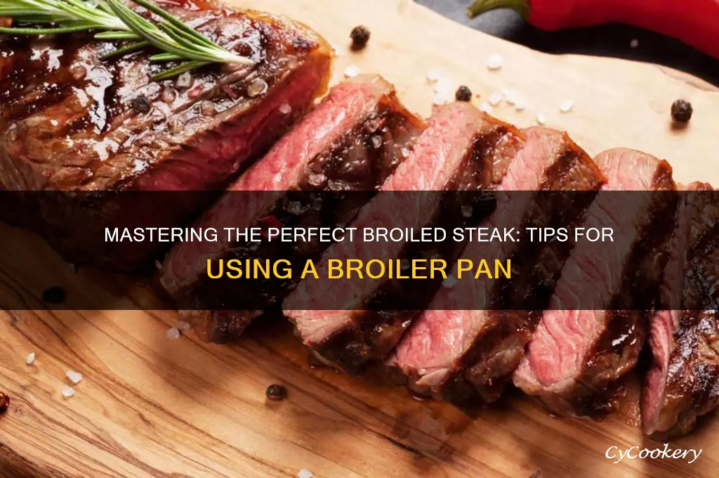 how to broil a steak using a broiler pan