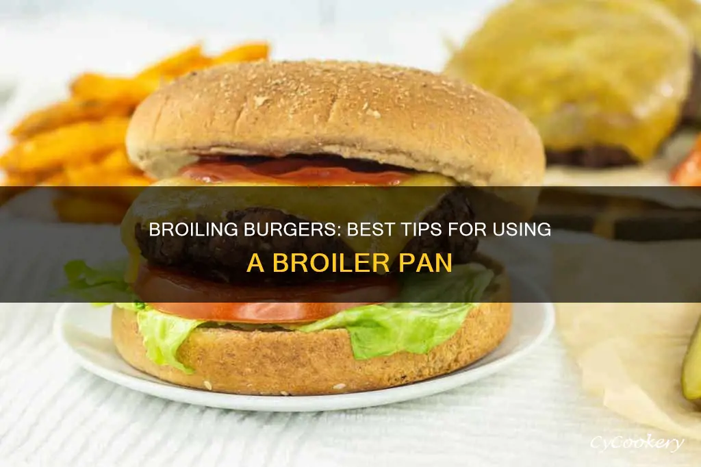 how to broil burgers in a broiler pan
