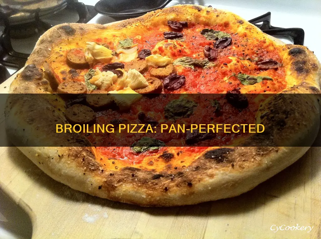 how to broil pizza in a pan