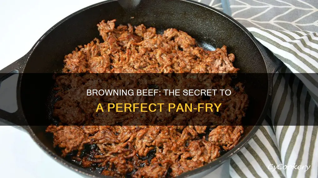 how to brown beef in a pan