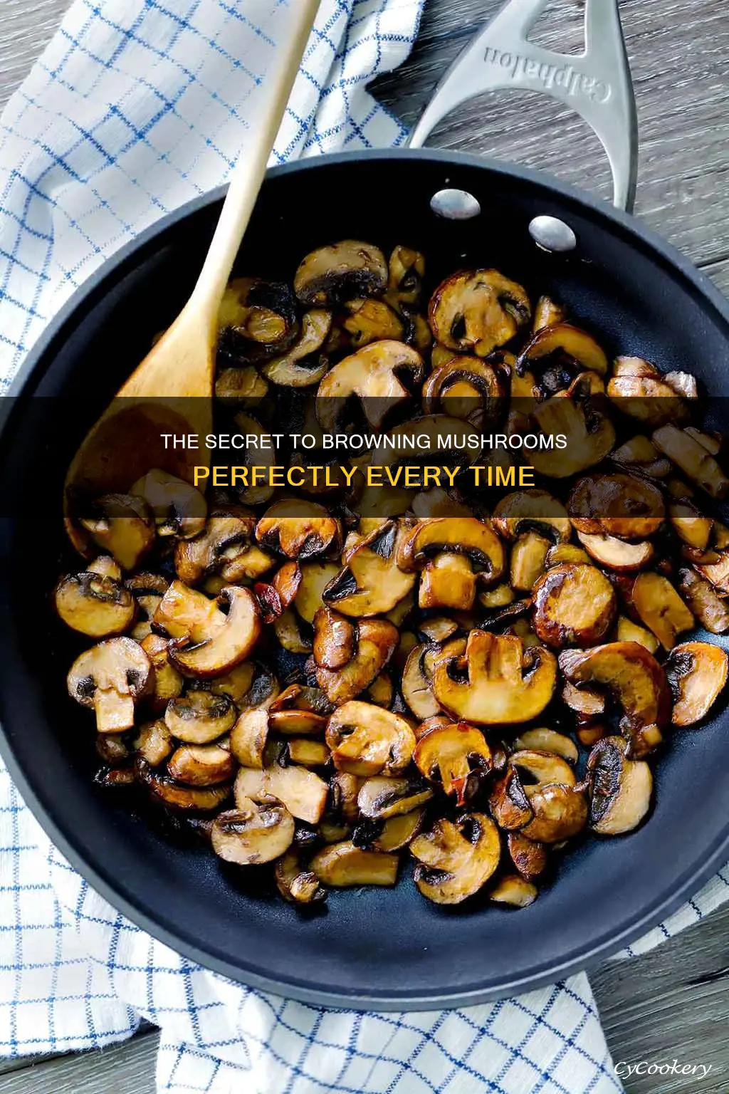 how to brown mushrooms in pan