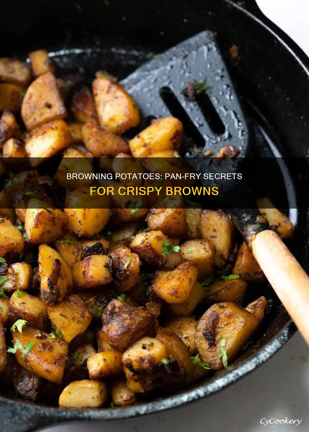 how to brown potatoes in a pan